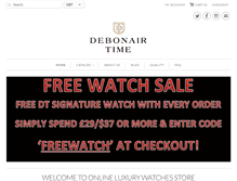 Tablet Screenshot of debonairtime.com